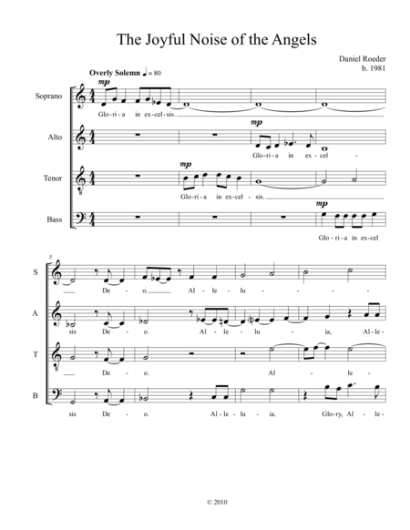 The Joyful Noise Of The Angels Sheet Music