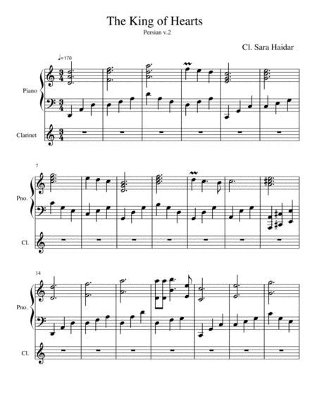 The King Of Herats Sheet Music