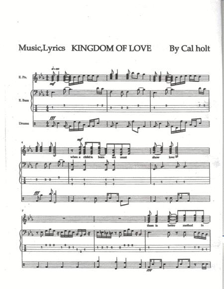 Free Sheet Music The Kingdom Of Love