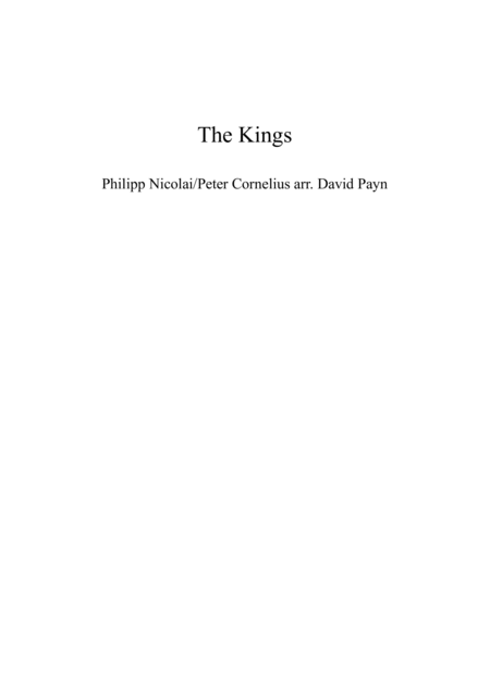 The Kings Sheet Music