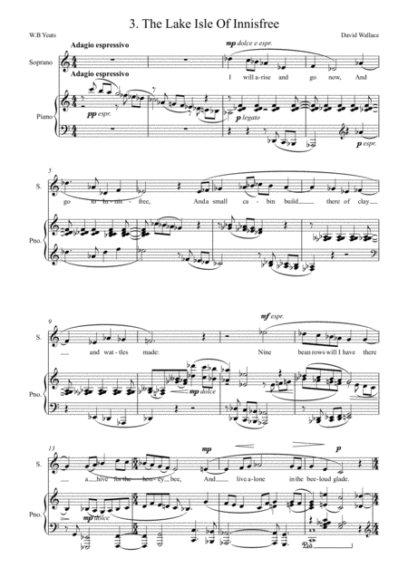 The Lake Isle Of Innisfree Sheet Music