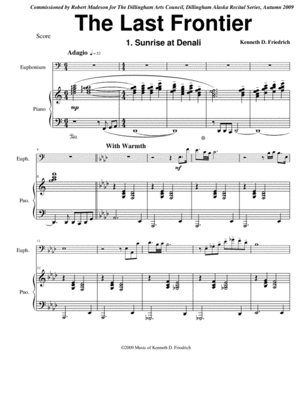 The Last Frontier Sheet Music