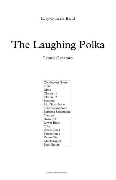 Free Sheet Music The Laughing Polka