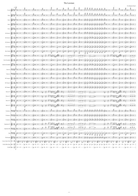 The Lawman Concert Band Sheet Music