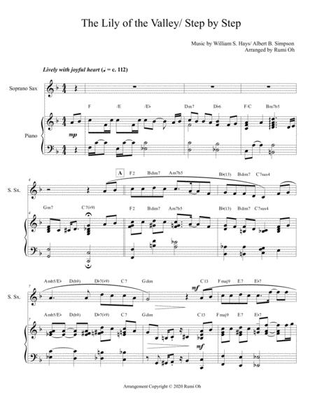 The Lily Of The Valley Step By Step Hymn Arrangement For Piano And Sop Saxophone Sheet Music