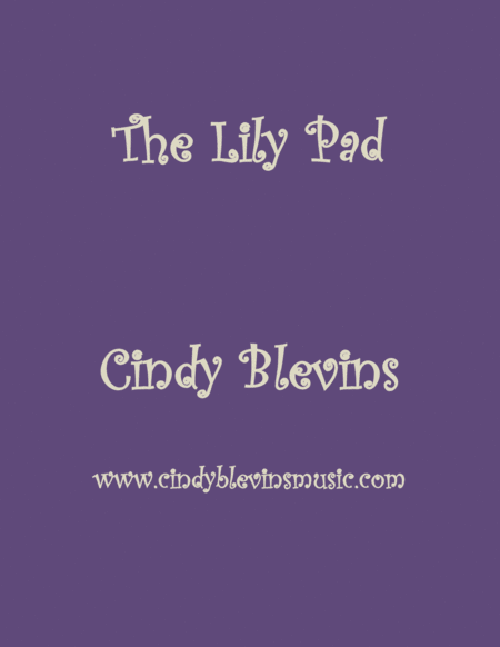 The Lily Pad An Original Solo For Lap Harp From My Book Lap Harp Compendium Sheet Music