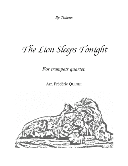 The Lion Sleeps Tonight For Trumpets Quartet Sheet Music