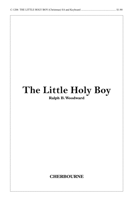 The Little Holy Boy Sheet Music