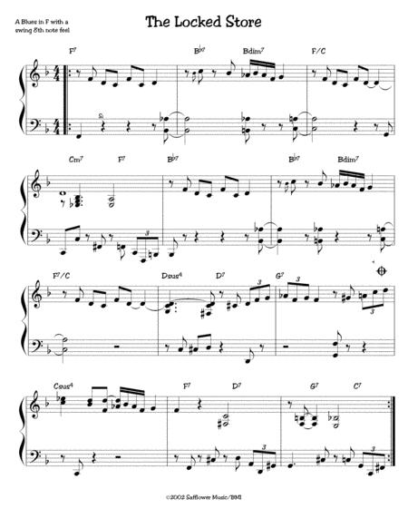 Free Sheet Music The Locked Store