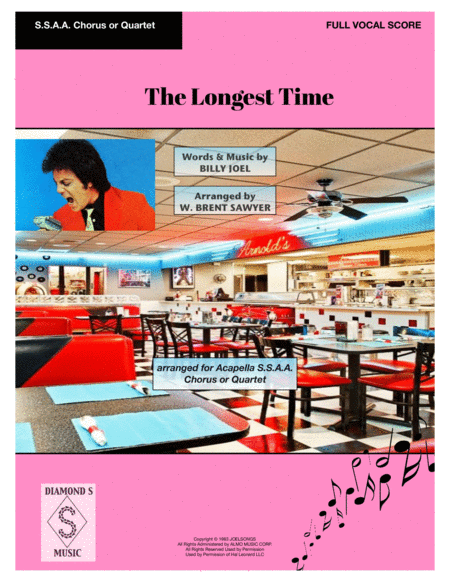 The Longest Time By Billy Joel For A Cappella Ssaa Chorus Sheet Music