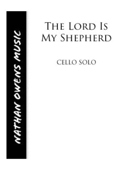 The Lord Is My Shepherd Cello Piano Sheet Music