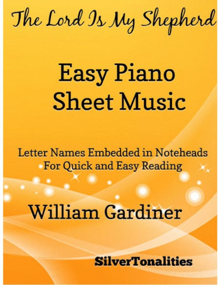 The Lord Is My Shepherd Easy Piano Sheet Music Sheet Music