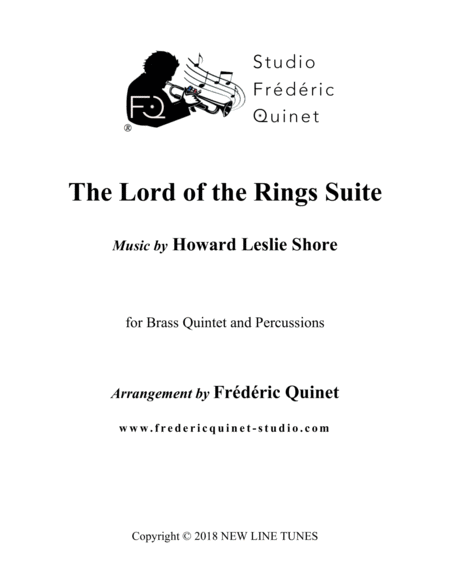 Free Sheet Music The Lord Of The Rings Suite For Brass Quintet