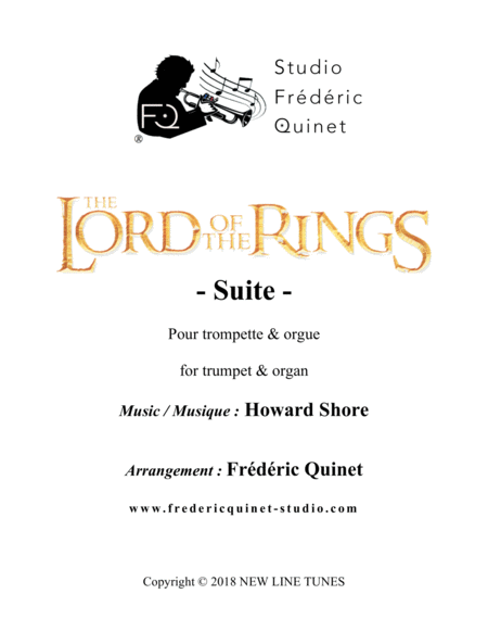 Free Sheet Music The Lord Of The Rings Suite For Trumpet Organ