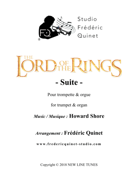 The Lord Of The Rings Suite For Trumpet Organ Sheet Music