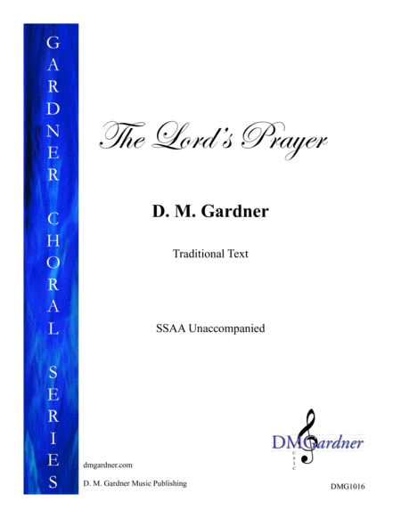 Free Sheet Music The Lords Prayer Ssaa Unaccompanied