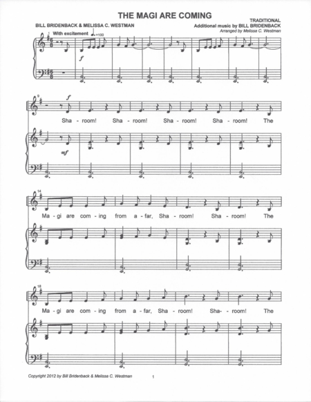 The Magi Are Coming Sheet Music