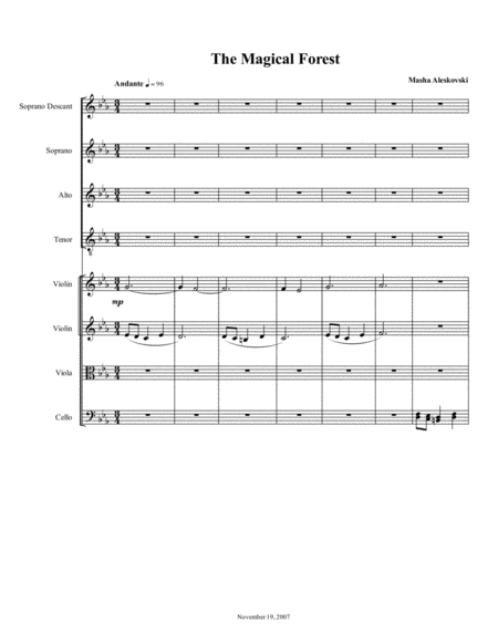 The Magical Woods Sheet Music