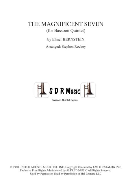 The Magnificent Seven For Bassoon Quintet Sheet Music