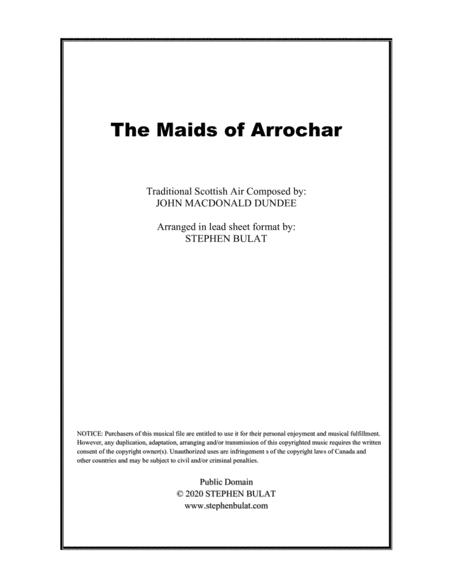 Free Sheet Music The Maids Of Arrochar Scottish Traditional Lead Sheet Key Of Ab