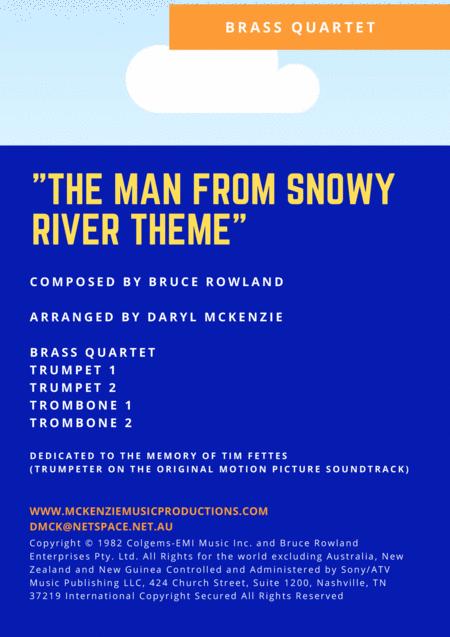 The Man From Snowy River Main Title Theme Brass Quartet Sheet Music