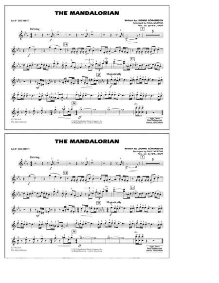 The Mandalorian From Star Wars The Mandalorian Arr Paul Murtha 1st Bb Trumpet Sheet Music