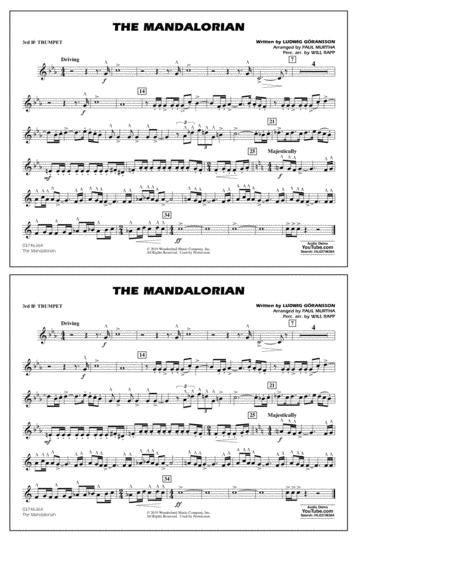 The Mandalorian From Star Wars The Mandalorian Arr Paul Murtha 3rd Bb Trumpet Sheet Music