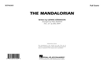 The Mandalorian From Star Wars The Mandalorian Arr Paul Murtha Conductor Score Full Score Sheet Music