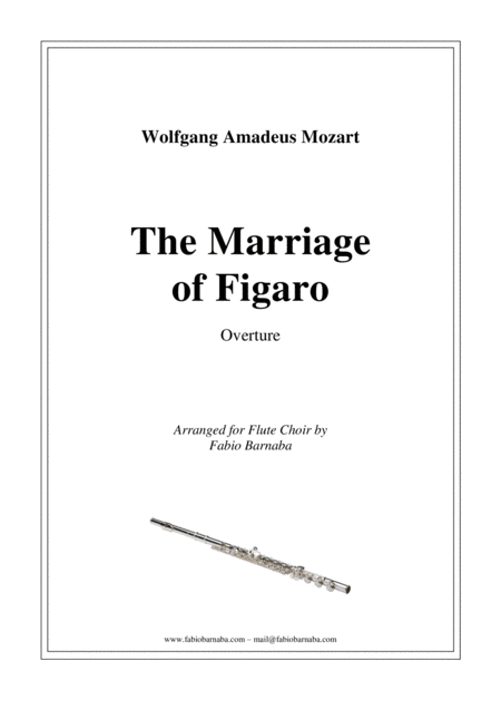 Free Sheet Music The Marriage Of Figaro Overture For Flute Choir