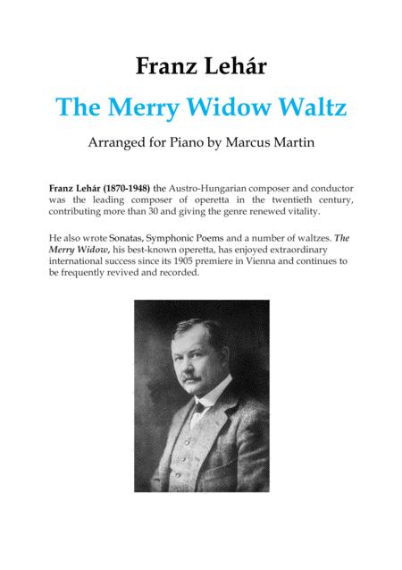 The Merry Widow Waltz Complete For Piano Sheet Music