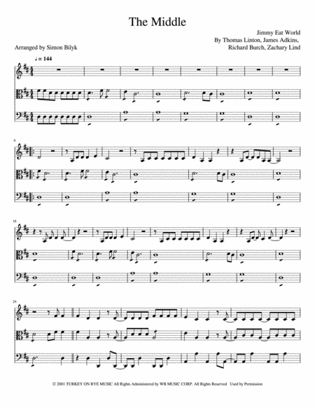 The Middle Sheet Music