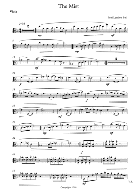 The Mist Viola Part Sheet Music