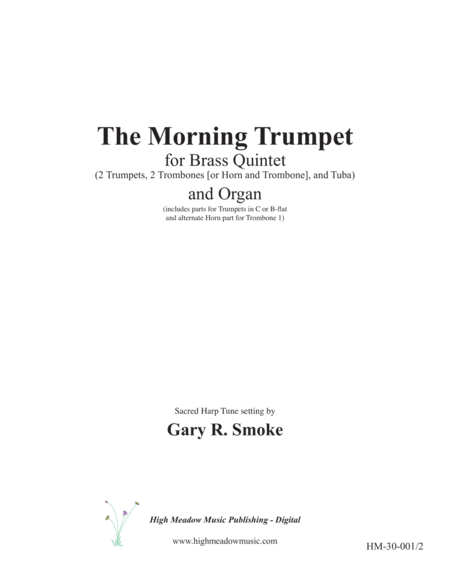 The Morning Trumpet For Brass Quintet And Organ Sheet Music