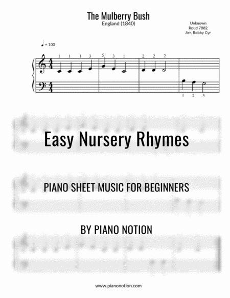 Free Sheet Music The Mulberry Bush Easy Piano Solo