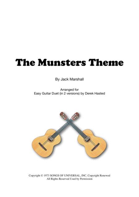 The Munsters Theme 2 Guitars Large Ensemble Sheet Music