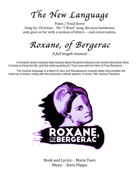 The New Language From Roxane Of Bergerac A Full Length Musical Sheet Music