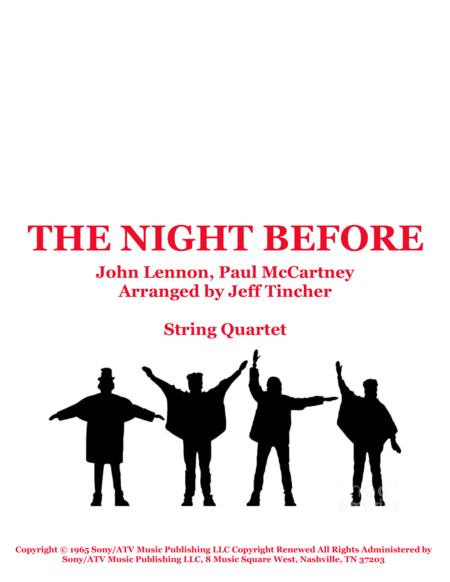 Free Sheet Music The Night Before