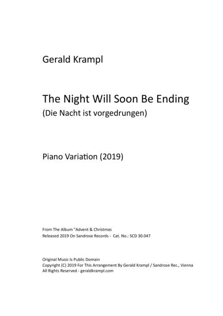 The Night Will Soon Be Ending Die Nacht Ist Vorgedrungen Sheet Music