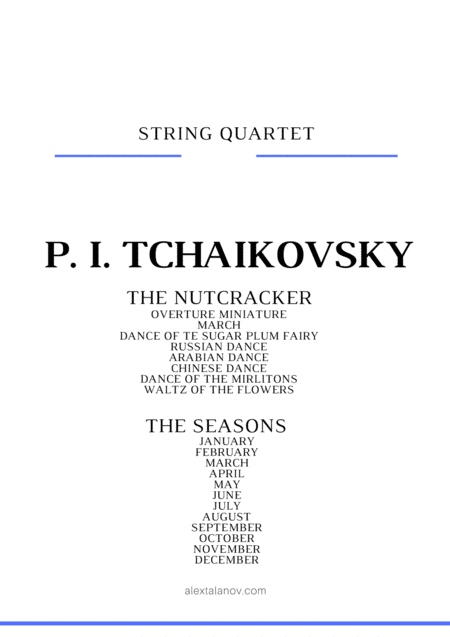 Free Sheet Music The Nutcracker And The Seasons