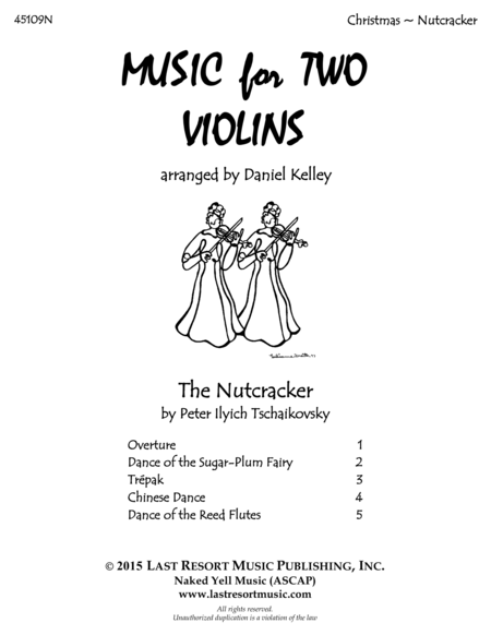 Free Sheet Music The Nutcracker For Violin Duet Music For Two Violins