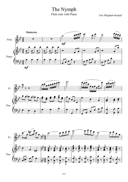 Free Sheet Music The Nymph