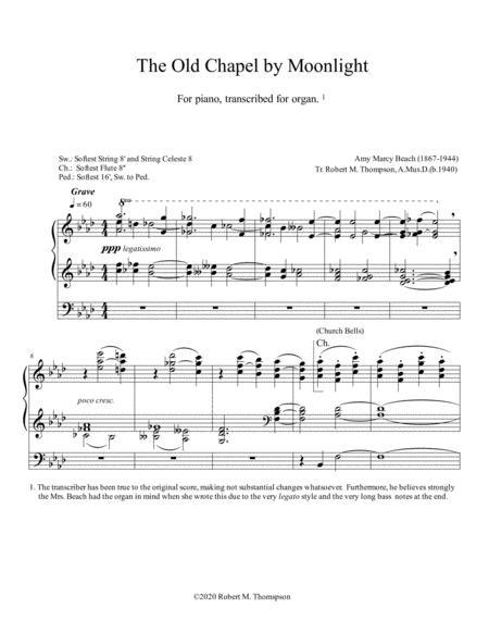 The Old Chapel In The Moonlight Sheet Music