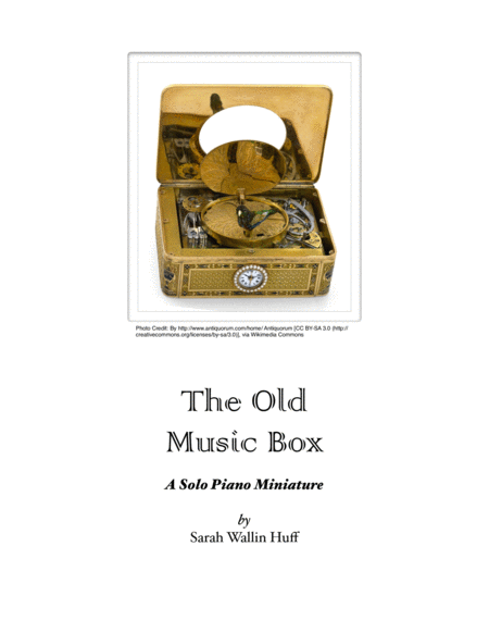The Old Music Box Sheet Music