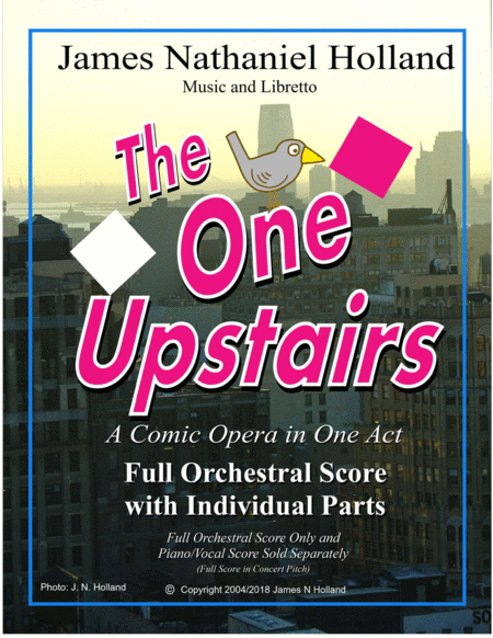 The One Upstairs A Comic Opera In One Act Full Orchestral And Individual Parts Sheet Music