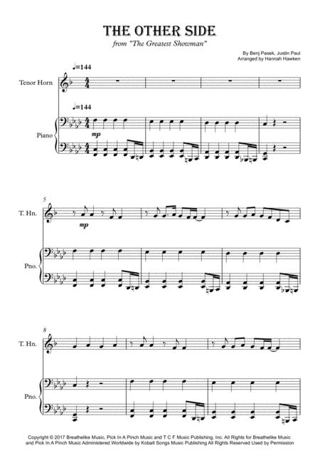 The Other Side Horn And Piano Sheet Music