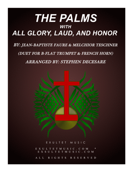 The Palms With All Glory Laud And Honor Duet For Bb Trumpet French Horn Sheet Music