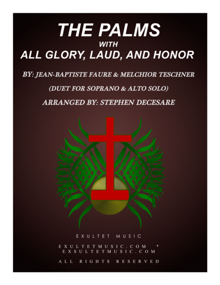 The Palms With All Glory Laud And Honor Duet For Soprano Alto Solo Sheet Music