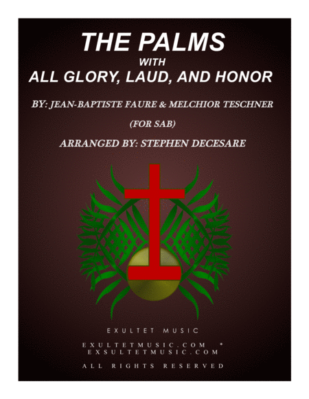 The Palms With All Glory Laud And Honor For Sab Sheet Music