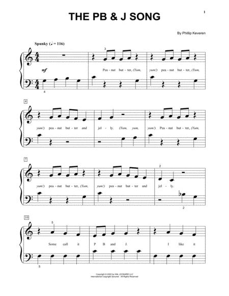 The Pb J Song Sheet Music