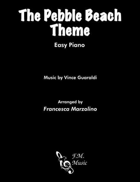 Free Sheet Music The Pebble Beach Theme Easy Piano